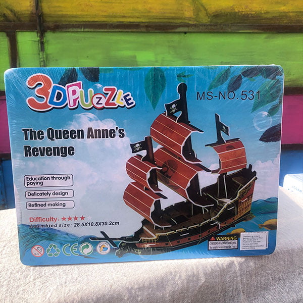 3D barco pirata Reina Ana