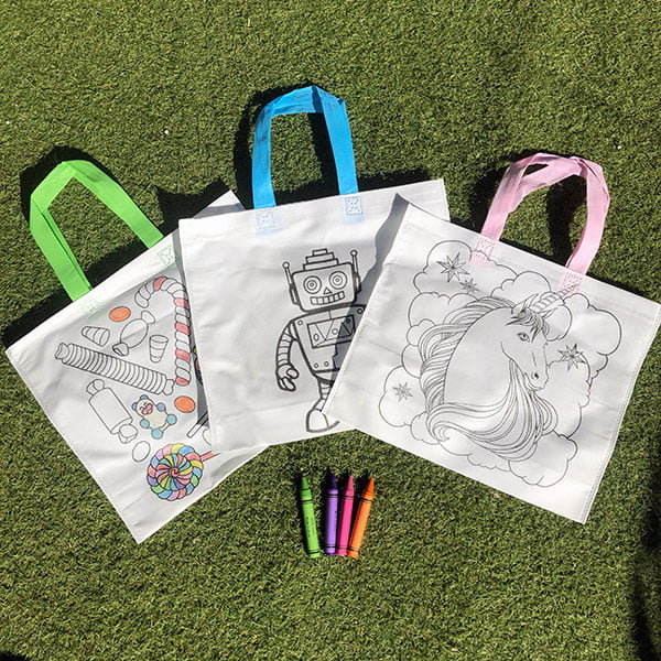 Bolsas para colorear fashion niños